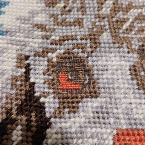 Children's handmade embroidery with dog new