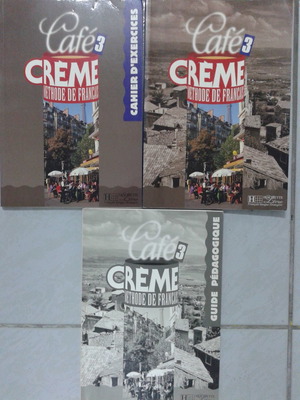 Βιβλία εκμάθησης γαλλικών Cafe 3 Crème αχρησιμοποίητα