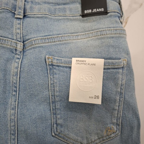 BSB Jeans Brandy Cropped Flare new, light blue wash