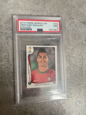Cristiano Ronaldo 2014 World Cup Card #523 like new PSA 9