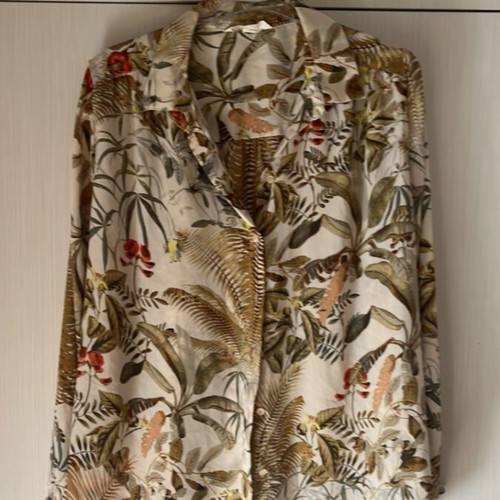 H&M printed shirt, multicolour, size L