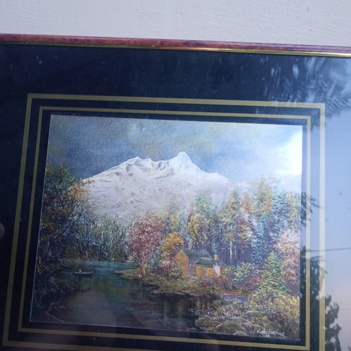 Nicky Boehme holographic frame, 41x36 cm, color changing
