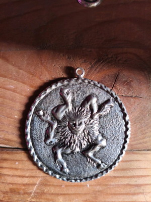 Buer necklace new, silver with thick chain
