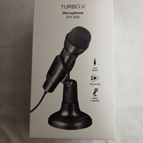 Turbo X Microphone AM-306 with stand new wired