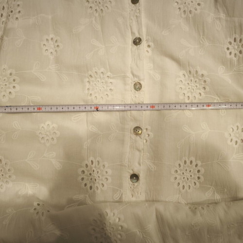 Λευκό maxi φόρεμα broderie ύφους μέγεθος 2XL σαν καινούργιο
