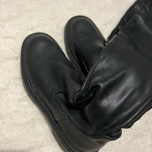 Zara black boots size 37 like new