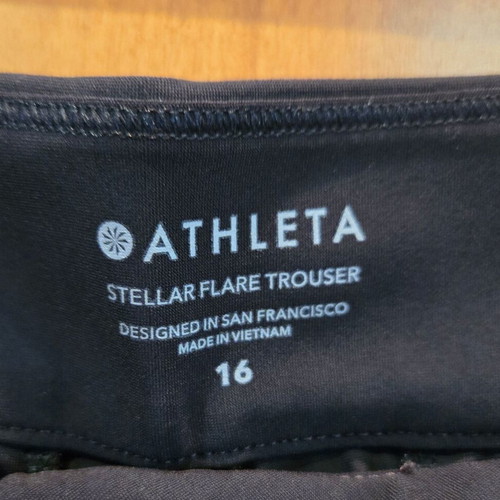 Athleta No 16 παντελόνι με φερμουάρ, καινούργιο, μαύρο, μέγεθος XXL