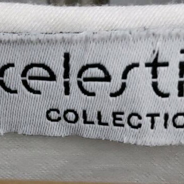 Celestino white short-sleeve blouse with ruffles on sleeve like new, size L