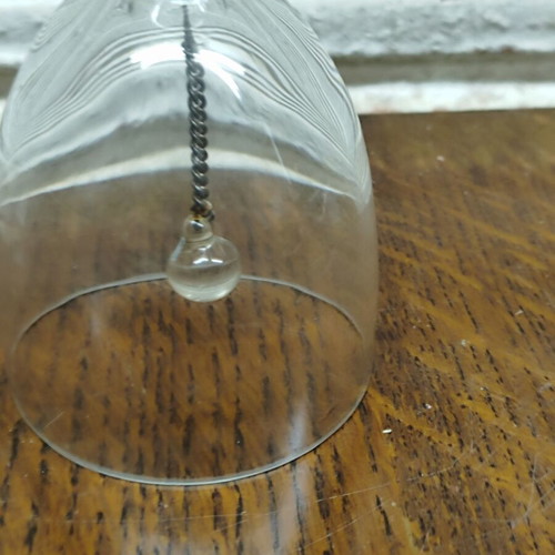 Vintage crystal decorative bell used, minimal design