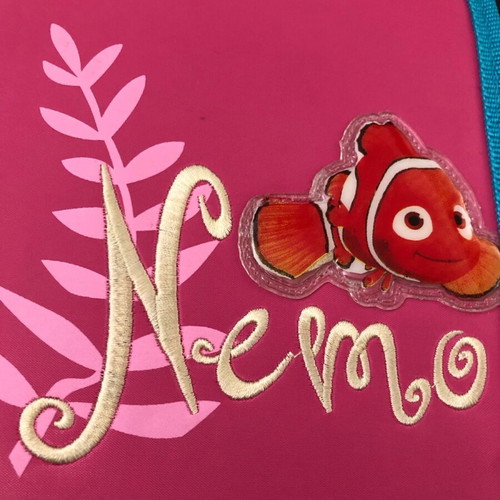 Finding Nemo school pencil case full, new with embroidered Disney logo