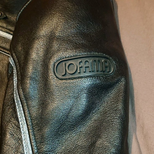 Jofama motorcycle jacket like new, genuine leather with protectors, size 36