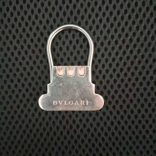 Bvlgari silver key holder like new with original packaging