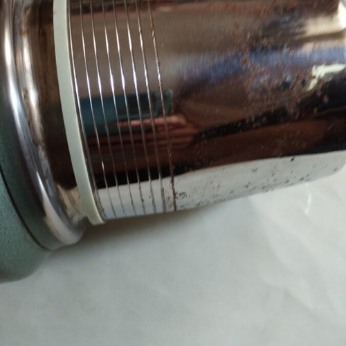 Vintage Stanley Alladin thermos with leather case used