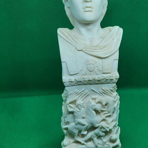 Gypsum bust Alexander the Great new, size 19x5x5 cm