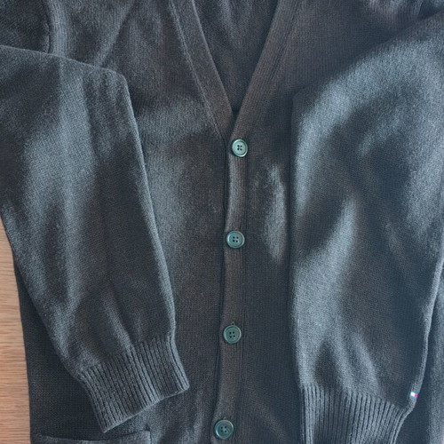 Tommy Hilfiger men's cardigan soft lambswool XL, like new, brown