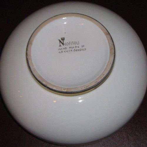 Τασάκι κεραμικό ροδίτικο Neofitou Ceramic σαν καινούργιο για διακόσμηση