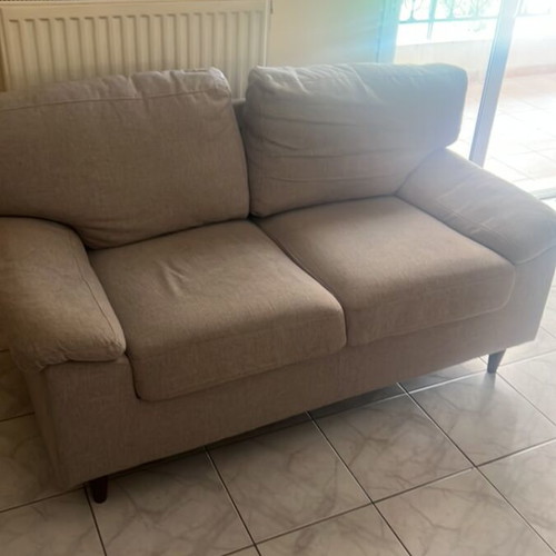 JYSK Gedved 2-seater and 3-seater sofa set, light grey