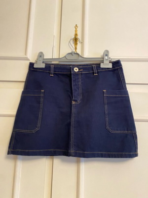 Τζιν φούστα Zara girls σε άλφα γραμμή μπλε σκούρο σαν καινούργιο