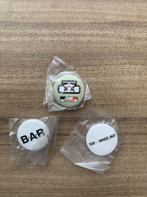 F1 BAR Honda Pin Badges Set of 3 like new