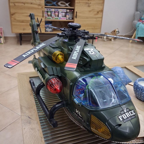 Chap Mei Forces Large Helicopter like new with sound and movement