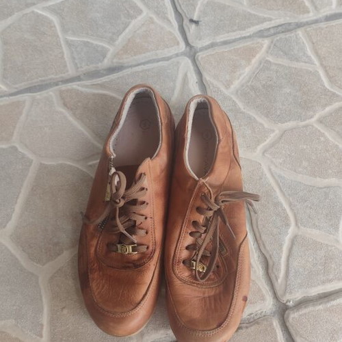 Pantaures shoes size 41 used, beige and brown