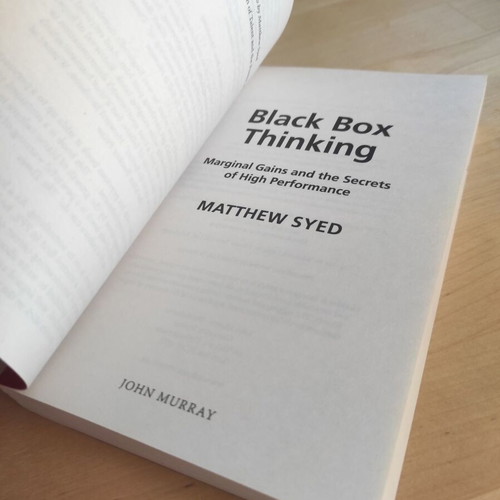 Black Box Thinking by Matthew Syed like new, English edition