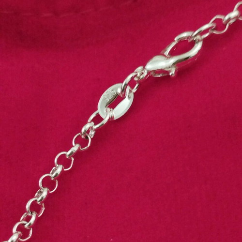 Silver necklace 55 cm with turtle new 925