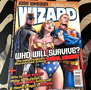WIZARD MAGAZINE 197 NM BATMAN SUPERMAN WW FINAL CRISIS COVER NEW MARVEL DC IMAGE