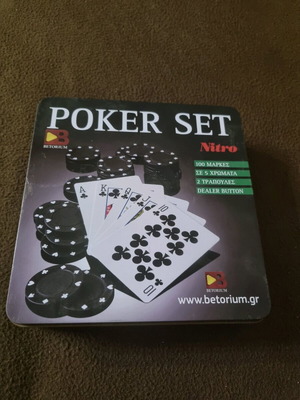 Poker set Nitro like new, collectible
