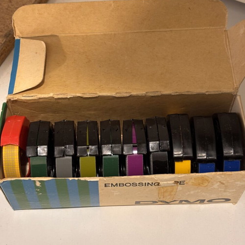 Dymo Embossing Tape used set