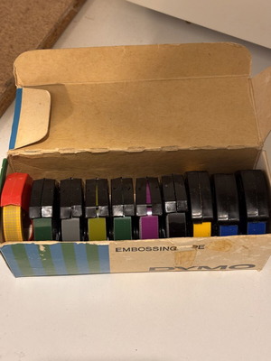 Dymo Embossing Tape used set