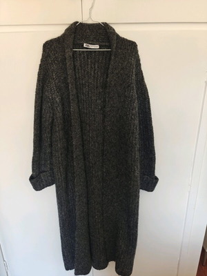 Wool jacket coat Zara like new, grey, size XL