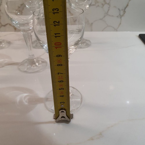 Set of 6 stemmed liqueur glasses like new