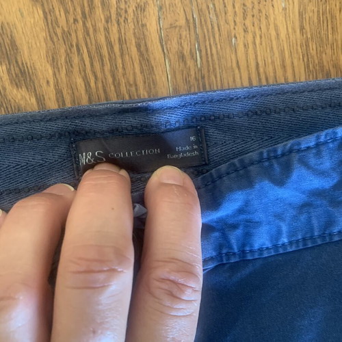 Marks & Spencer Chino Shorts like new, cotton, blue, XXL