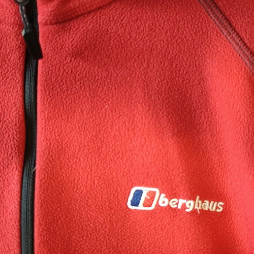 Berghaus men's fleece 1/4 zip size XL like new, red