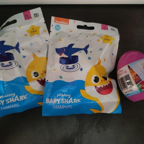 Toy figures stampers Baby Shark and Disney princesses new