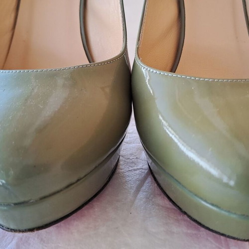 J.Bournazos Women's Platform Sandals Size 36 Green like new