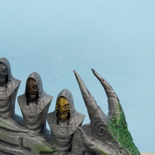 Skyrim Dragon Priest Altar 3D printed figure new, hand-painted, 20 cm