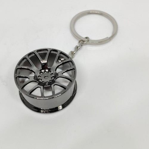 Car Wheel Keychain Gunmetal like new