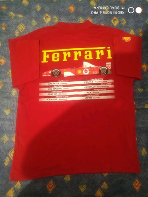 Vintage FERRARI Formula One F1 Racing Team T-Shirts Red
