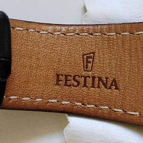 Festina F16235 men's watch like new, black and silver