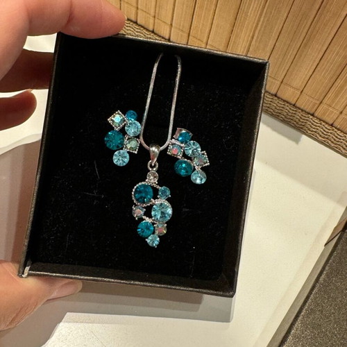 Jewelry set earrings necklace from Singapore like new