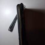 Women's black wallet with designs like new