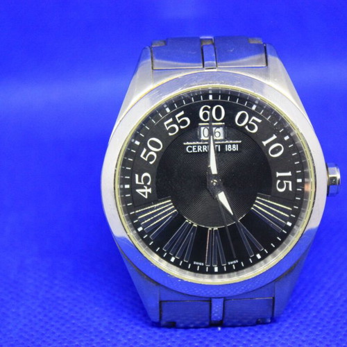 Cerruti 1881 wristwatch used, stainless steel, water resistant 5 bar