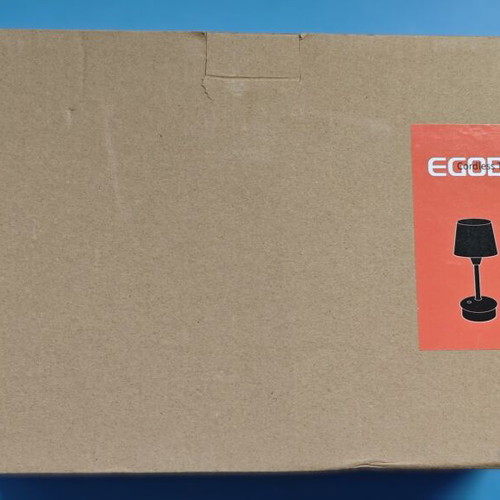 Egobasic cordless table lamps set of two new gold with fabric shades