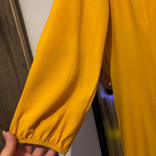Lynne dress long and slim like new, yellow