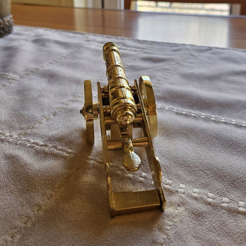 Vintage iron cannon lighter, collectible