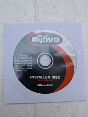 Sonic MyDVD Version 4.0 New
