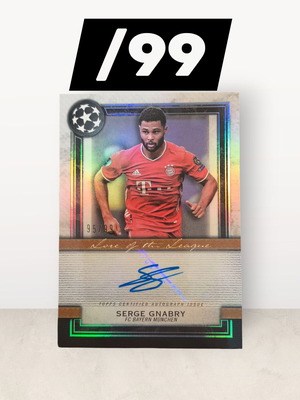 Topps Club Competitions Serge Gnabry Lore of the League Auto /99 σαν καινούργιο
