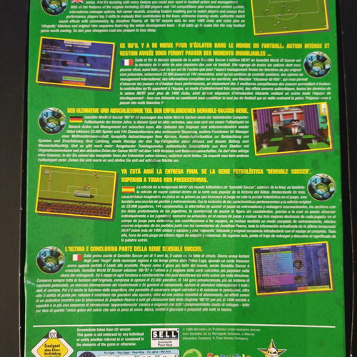 Sensible Soccer 96/97 Big Box PC used, box only